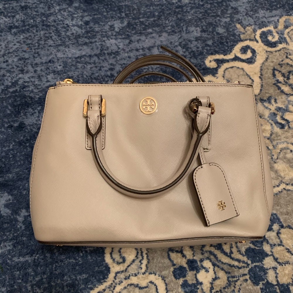 Tory Burch robinson micro double zip tote